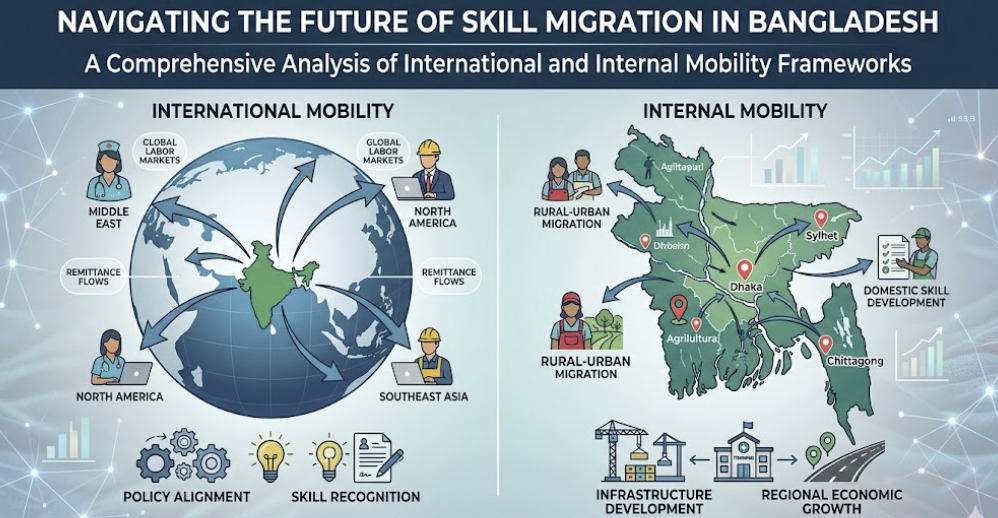 Navigating the Future of Skill Migration in Bangladesh, A Comprehensive Analysis of International and Internal Mobility Frameworks